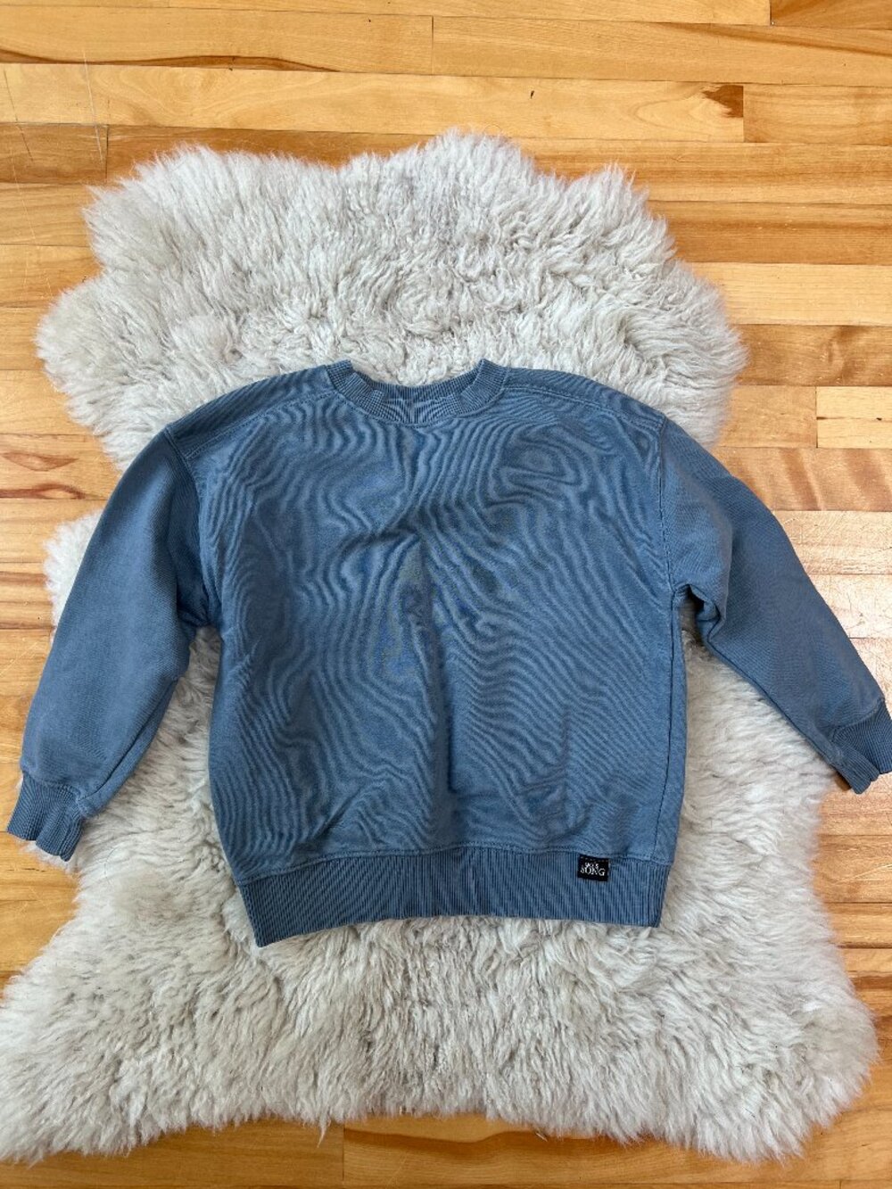 Zara plain blue sweatshirt - kids size 7
